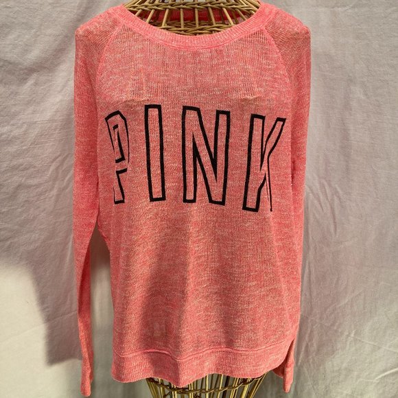 PINK WOMENS LONG SLEEVE TOP SIZE MED - Picture 1 of 3